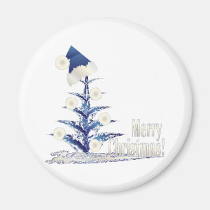 Santa s Christmas tree Magnet