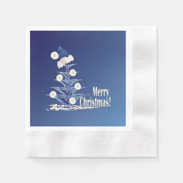 Santa s Christmas tree Napkin (Front)