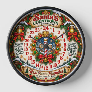 Santa’s Countdown to Christmas Clock