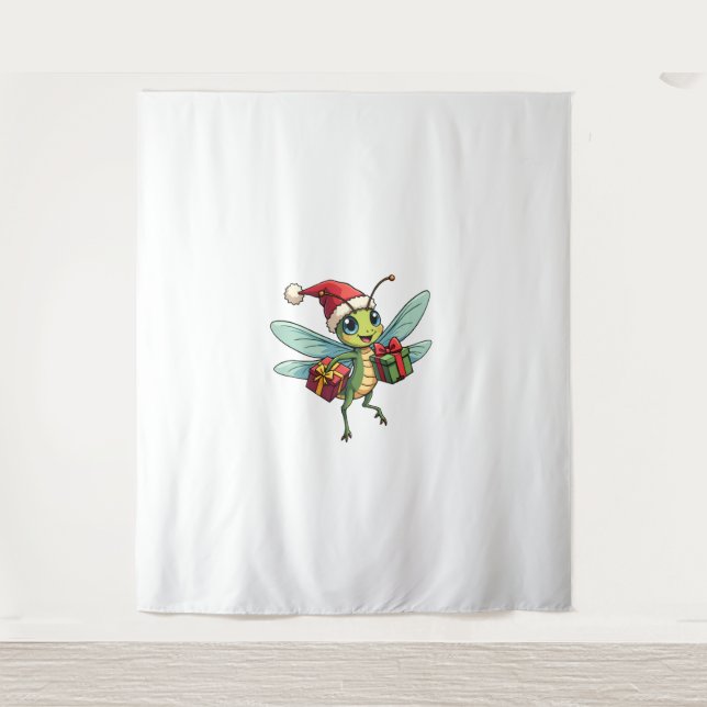 Santa’s Dragonfly Helper Tapestry (Front)