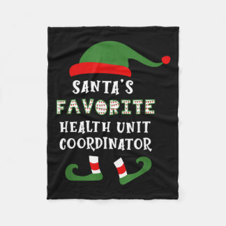 Santa S Favorite Huc Health Unit Coordinator Chris Fleece Blanket