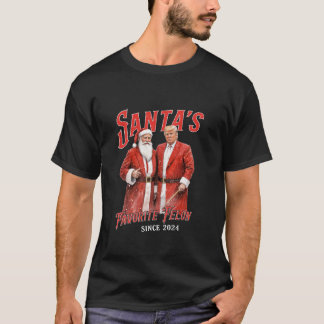 Santa s Favourite Felon Since 2024 Christmas Funny T-Shirt