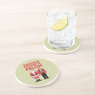 Santa’s Favourite Felon Trump Christmas Republican Coaster