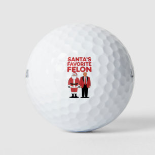 Santa’s Favourite Felon Trump Christmas Republican Golf Balls