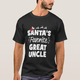 Santa s Favourite Great Uncle Christmas Matching C T-Shirt