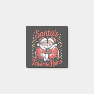 Santa’s Favourite Homo LGBT Pride Gay Christmas Post-it Notes