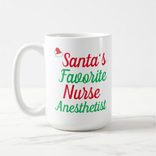 Santa’s Favourite Nurse Christmas Appreciation  Coffee Mug