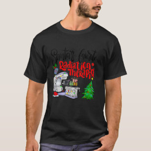Santa s Favourite Radiation Therapist Funny Christ T-Shirt