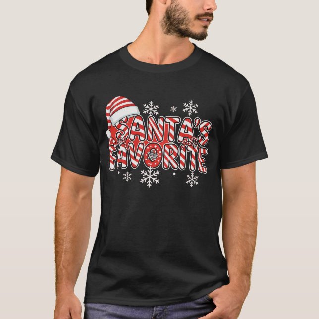 Santa’s Favourite Shirt | Funny Christmas Tee | Ho (Front)