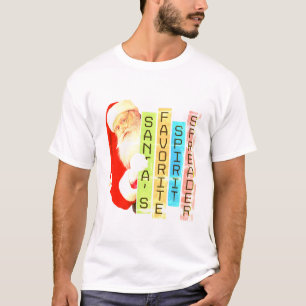 Santa’s Favourite Spirit Spreader festive Christma T-Shirt
