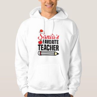 Santa 's Favourite Teacher T Shirt Christmas T-Shi