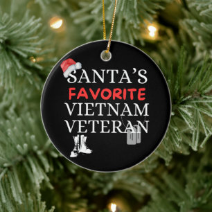 Santa’s Favourite Vietnam Veteran Ceramic Tree Decoration