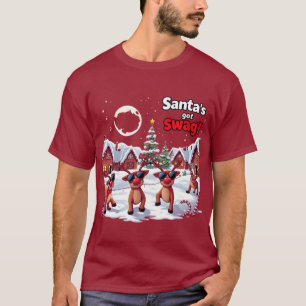 Santa’s Got Swag: A Quirky Christmas T-Shirt