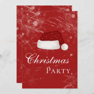 Santa’s Hat Holiday Christmas Party Winter Invitation