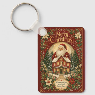 Santa’s Hearthside Greeting Key Ring