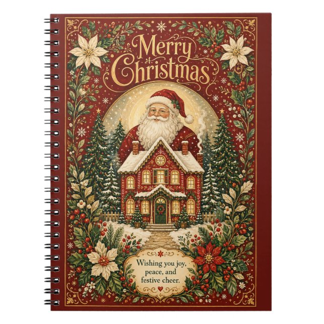 Santa’s Hearthside Greeting Notebook (Front)