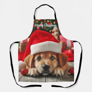 Santa’s Little Helper Puppy Apron