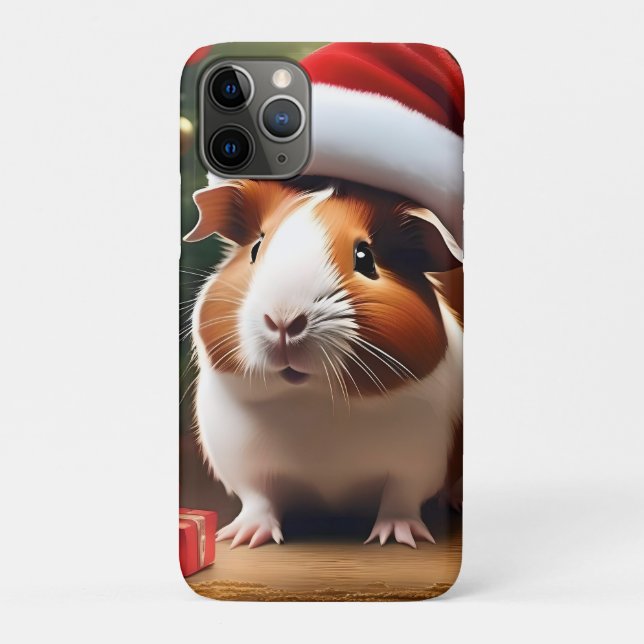 "Santa’s Little Helper: The Christmas Guinea Pig" Case-Mate iPhone Case (Back)