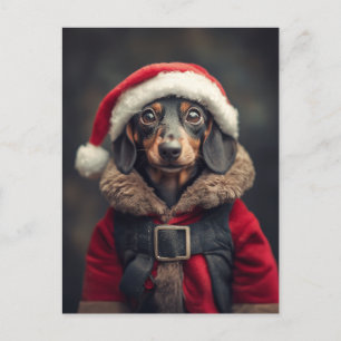 Santa’s Littlest Helper Dog Postcard