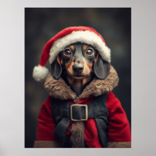 Santa’s Littlest Helper Dog Poster