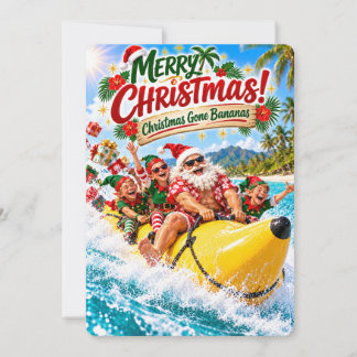 Santa’s Merry Adventures | Christmas Gone Bananas Holiday Card