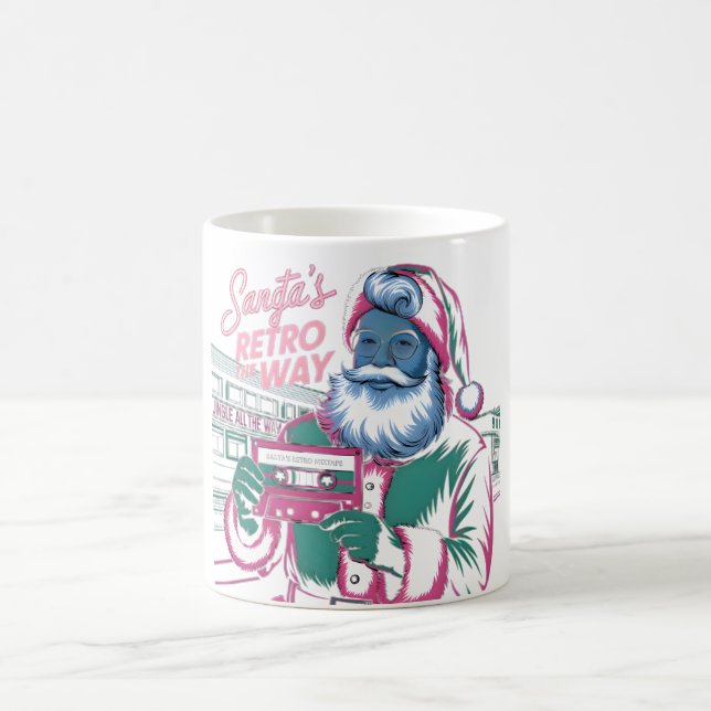 Santa’s Mixtape – 80s Christmas Nostalgia Coffee Mug (Center)