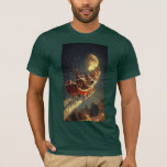 Santa’s Moonlit Christmas Ride T-Shirt<br><div class="desc">Bring the holiday spirit to life with this enchanting Christmas design featuring Santa Claus riding his sleigh under the glowing full moon, guided by reindeer across a snowy winter night. Perfect for Christmas cards, holiday gifts, New Year celebrations, festive décor, Santa sleigh art, winter wonderland illustrations, Xmas decorations, and seasonal...</div>