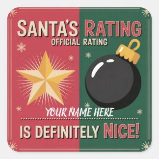 Santa’s Naughty & Nice List Sticker