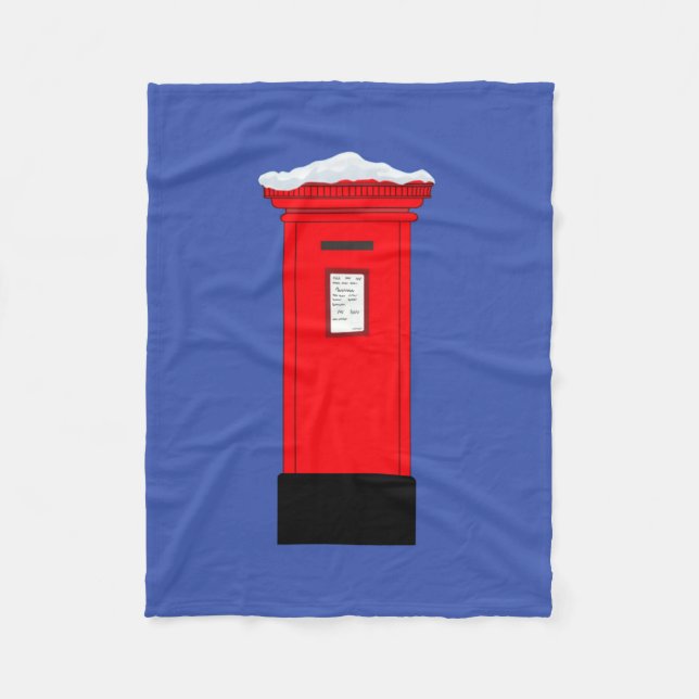 Santa’s Post Box Fleece Blanket (Front)