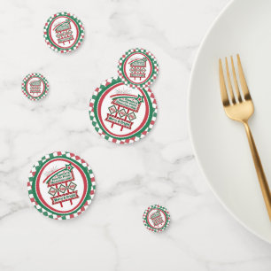Santa’s Retro Marquee – Ho Ho Ho Merry & Bright Confetti