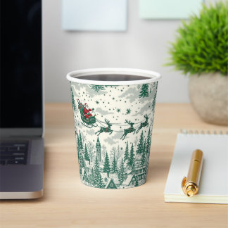"Santa’s Sleigh Ride – Vintage Christmas Cup Desig