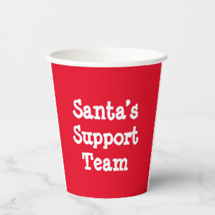 Santa’s Support Team Paper Cups
