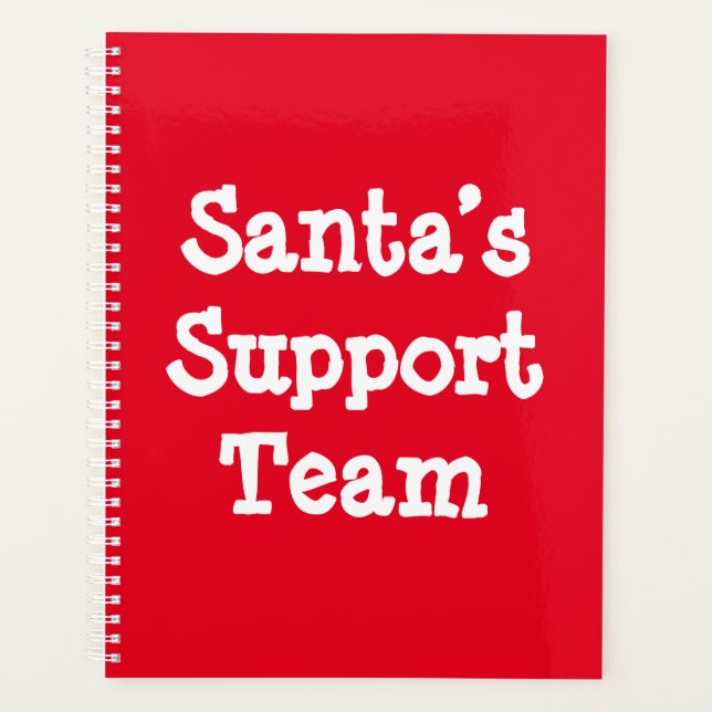 Santa’s Support Team Planner (Front)