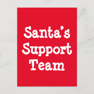 Santa’s Support Team Postcard