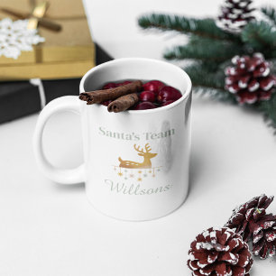 Santa’s Team Matching Family Christmas Coffee Mug