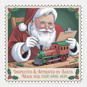 Santa’s Toy Inspector Seal Sticker