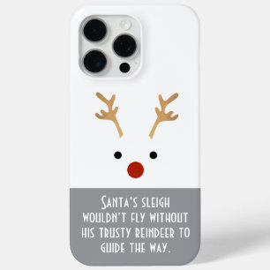 Santa’s Trusty reindeer Minimal iPhone 15 Pro Max Case