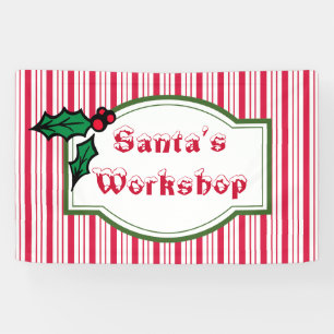 Santa’s Workshop Banner Sign