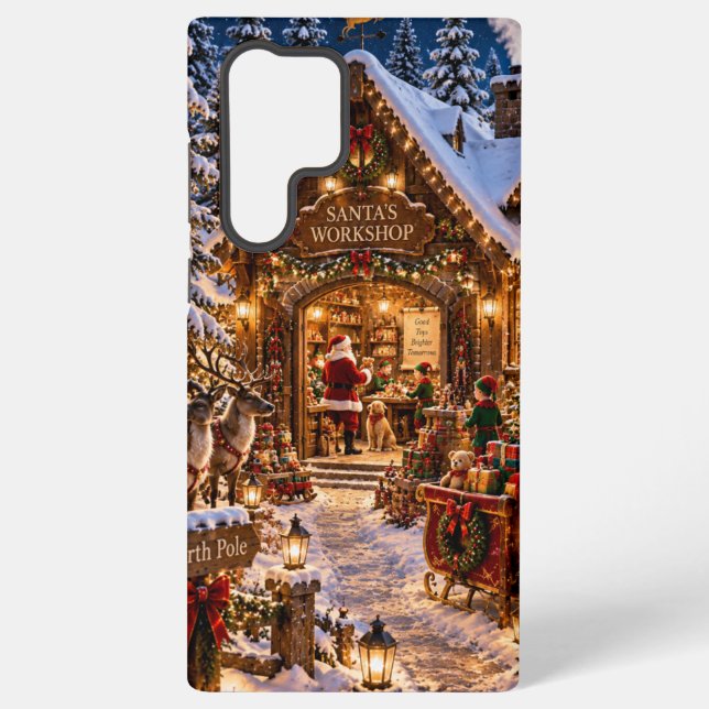 Santa’s Workshop Christmas Phone Case (Back)