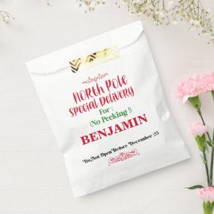 Santa Sack North Pole Delivery Christmas Favour Bags