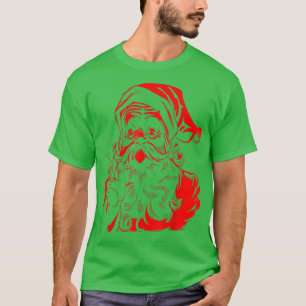 SANTA Santa Claus Christmas Holiday Retro T-Shirt