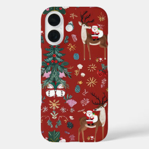 Santa, Santa Claus, Father Christmas iPhone 16 Case