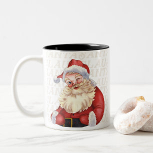 Santa Santa Claus  Two-Tone Coffee Mug