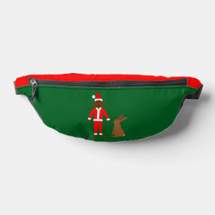 Santa Sasquatch and Jackalope Christmas Bum Bags