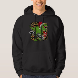 Santa Saurus Merry Christmas Dinosaur Hot Chocolat Hoodie