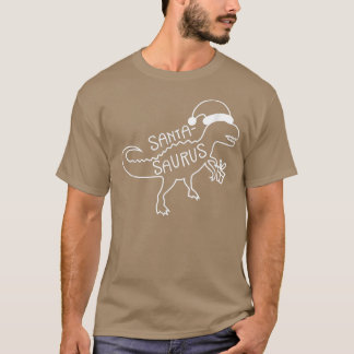Santa Saurus Sauropods Xmas Christmas  T-Shirt