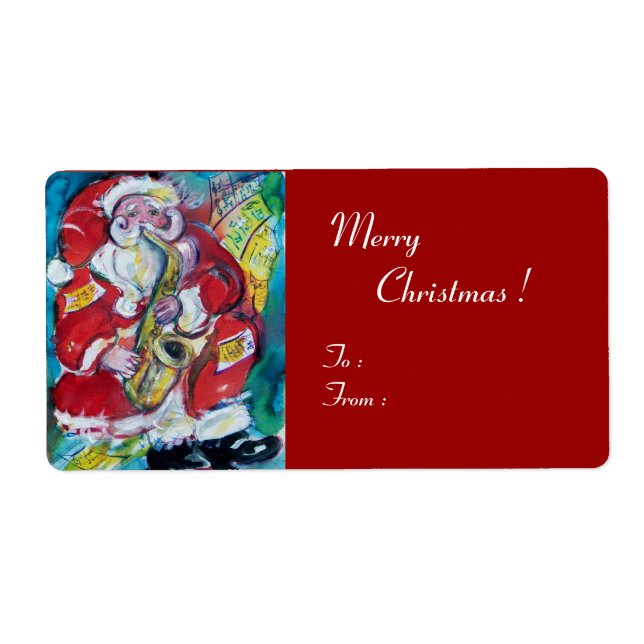 SANTA & SAX, CHRISTMAS JAZZ PARTY Red (Front)