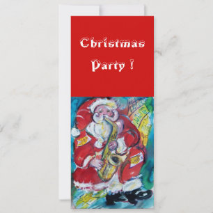 SANTA & SAX, CHRISTMAS PARTY INVITATION
