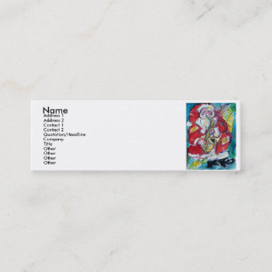 SANTA & SAX, CHRISTMAS PARTY MINI BUSINESS CARD