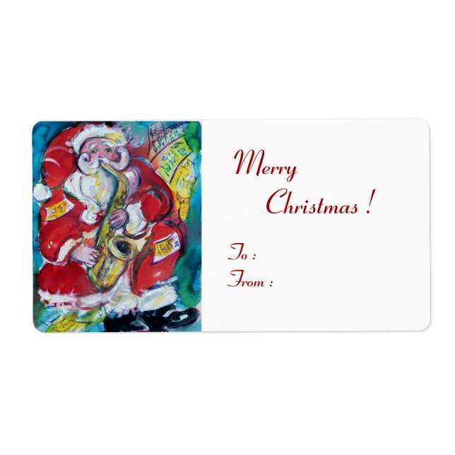 SANTA & SAX, MUSICAL CHRISTMAS PARTY White (Front)